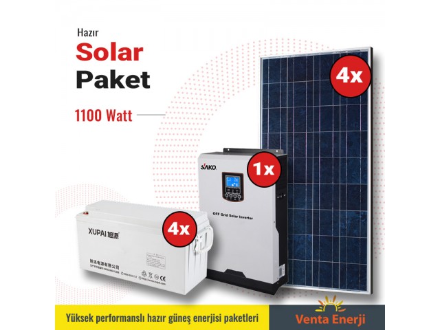 Hazır Solar Paket 1100w