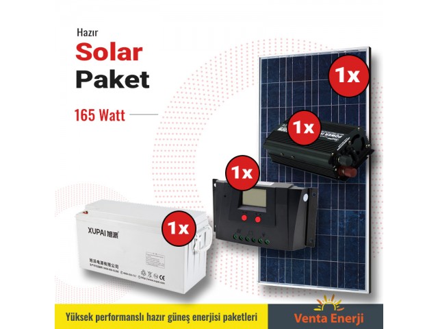 Hazır Solar Paket 165w