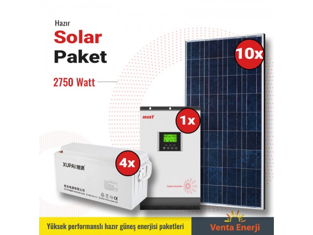Hazır Solar Paket 2750w