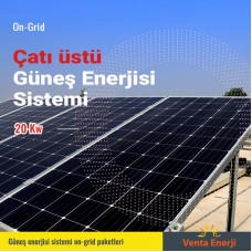 On Grid 20 Kw Güneş Enerjisi Sistemi - Çatı Üstü Elektrik Üretimi